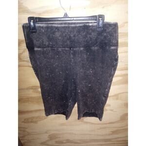 Women's Livi Biker Shorts Acid Wash 14/16 Athleisure Activewear Comfy